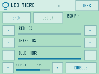 LED Micro RGB mixer in light mode