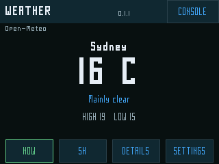 Weather Micro dark theme, public firmware-renderer fixture